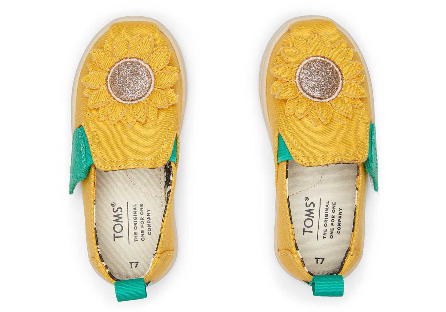 Toms Espadryle Dziecięce Żółte - Alpargata Tiny Sunflower - 03BZLJMTG